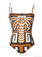 Ruffled Deep V Swimwear Backless One Piece image 4