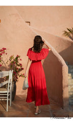 Ruffled Romance Off Charming The Shoulder Maxi Dress image 9