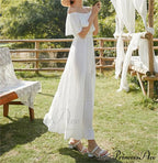 Ruffled Romance Off Charming The Shoulder Maxi Dress image 3