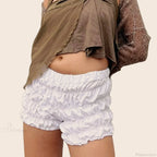 Ruffled Ruched Solid Bloomer Short image 1