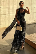 Ruffled Spaghetti Strap Maxi Dress image 4
