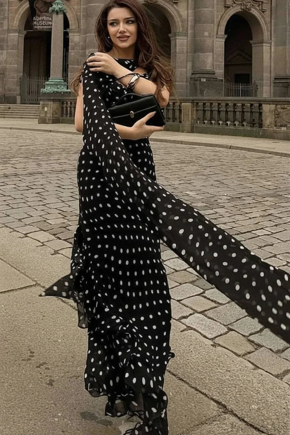 Ruffled Spaghetti Strap Maxi Dress image 5