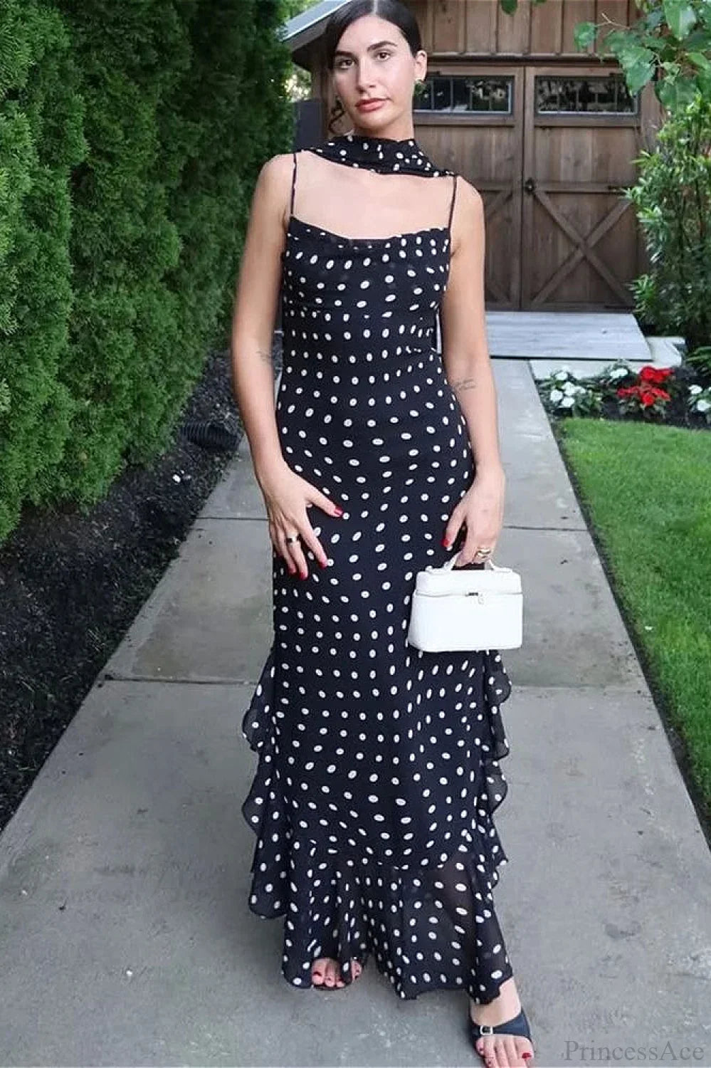 Ruffled Spaghetti Strap Maxi Dress image 7