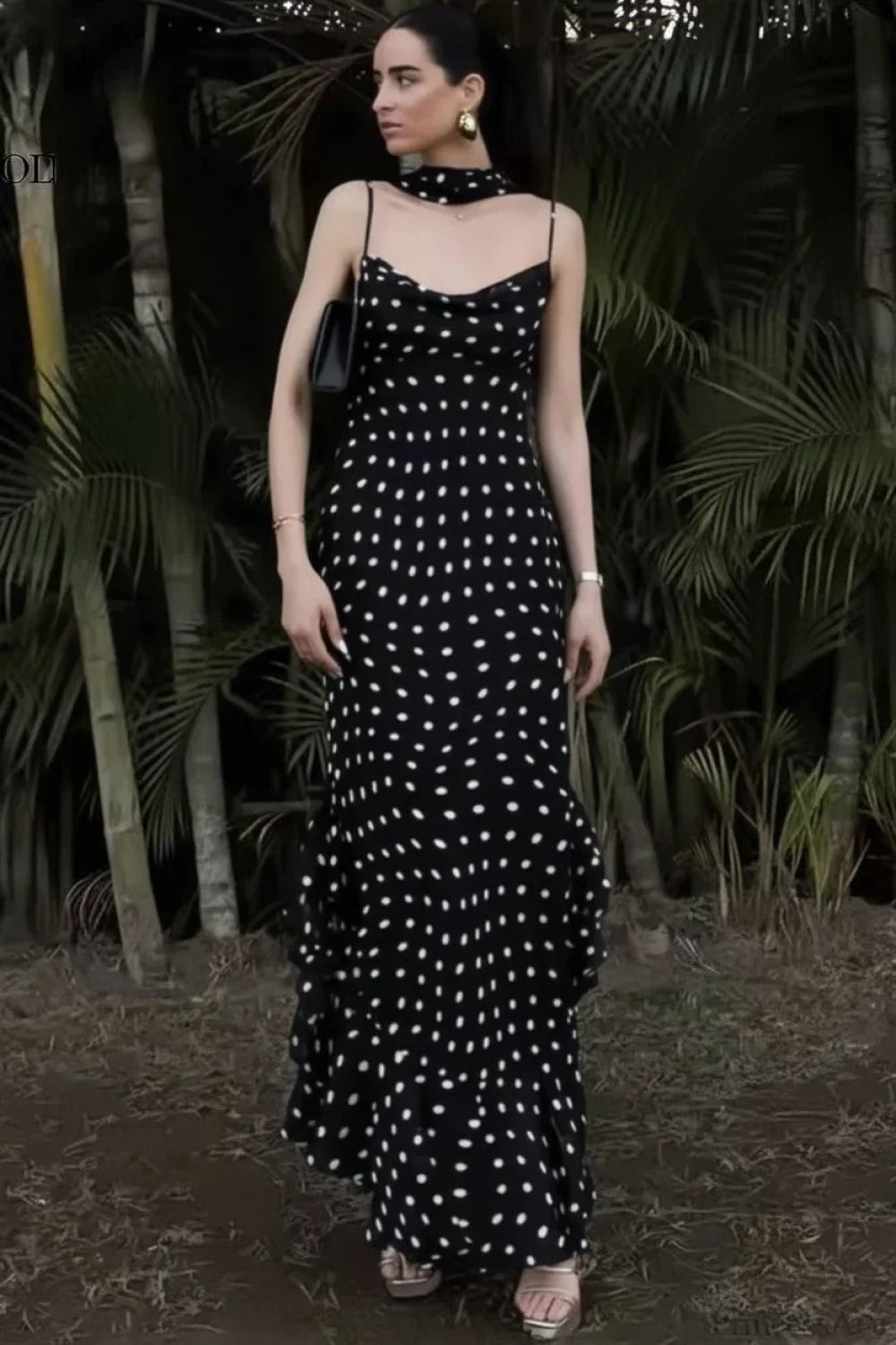 Ruffled Spaghetti Strap Maxi Dress image 2