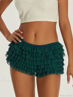 Ruffled Tiered Back Bow Short image 5