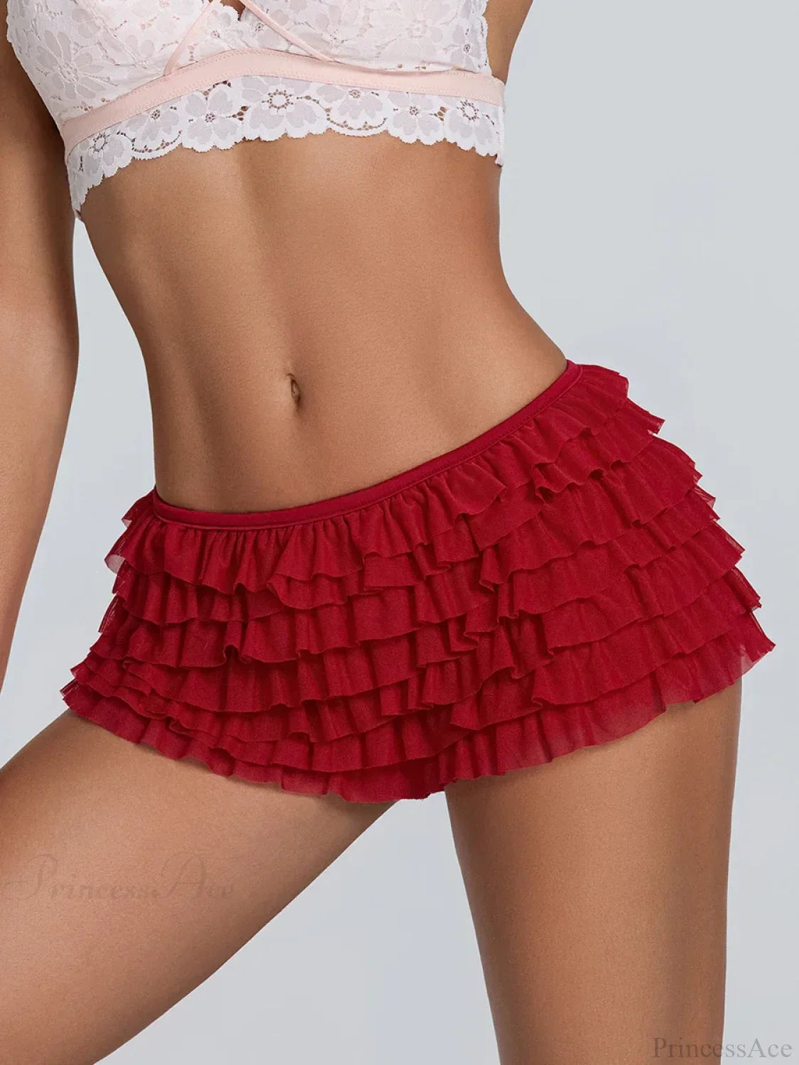 Ruffled Tiered Back Bow Short image 8