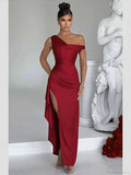 Ruffles Asymmetrical Maxi Vacation Dress image 7