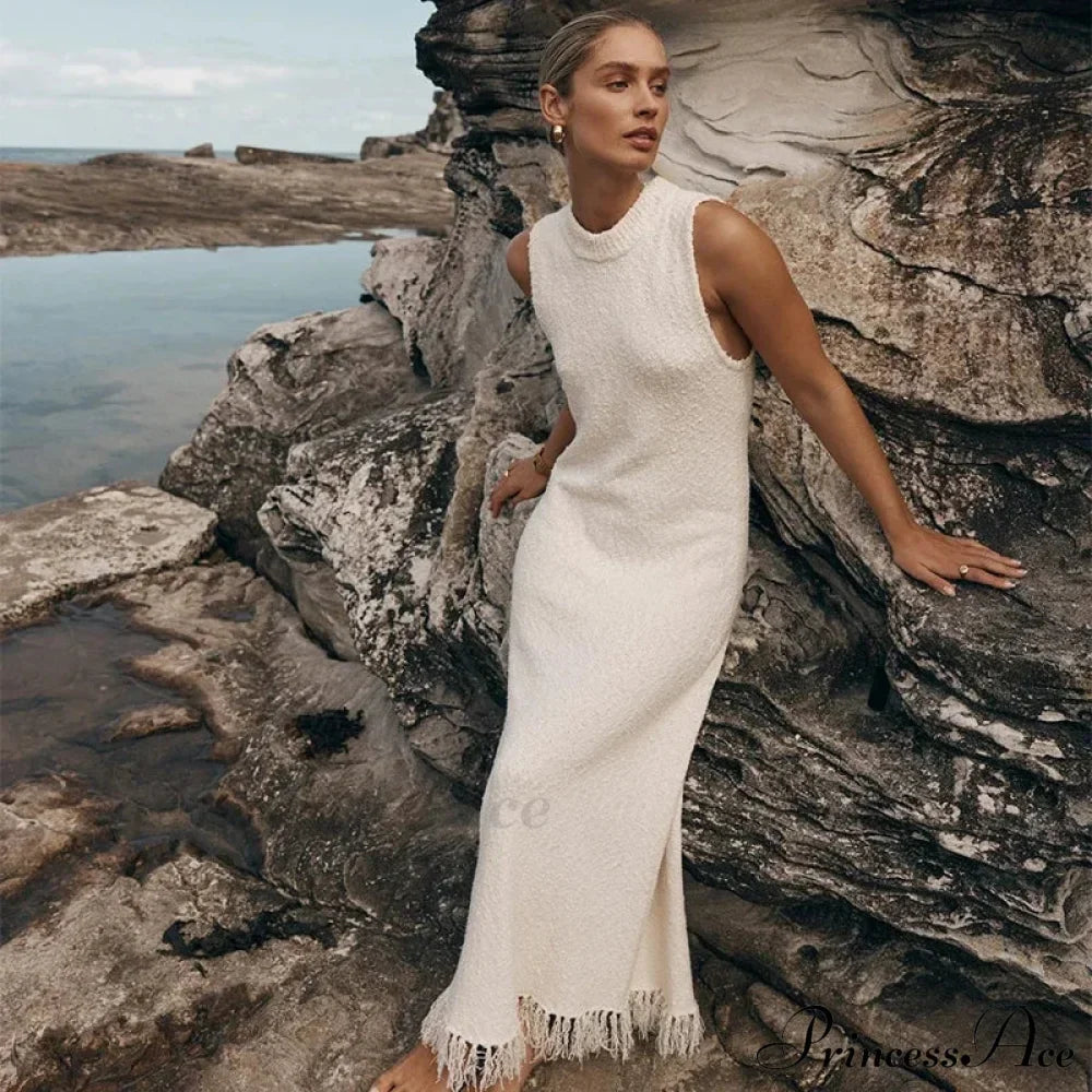 Ruffles Backless Maxi Dress image 3