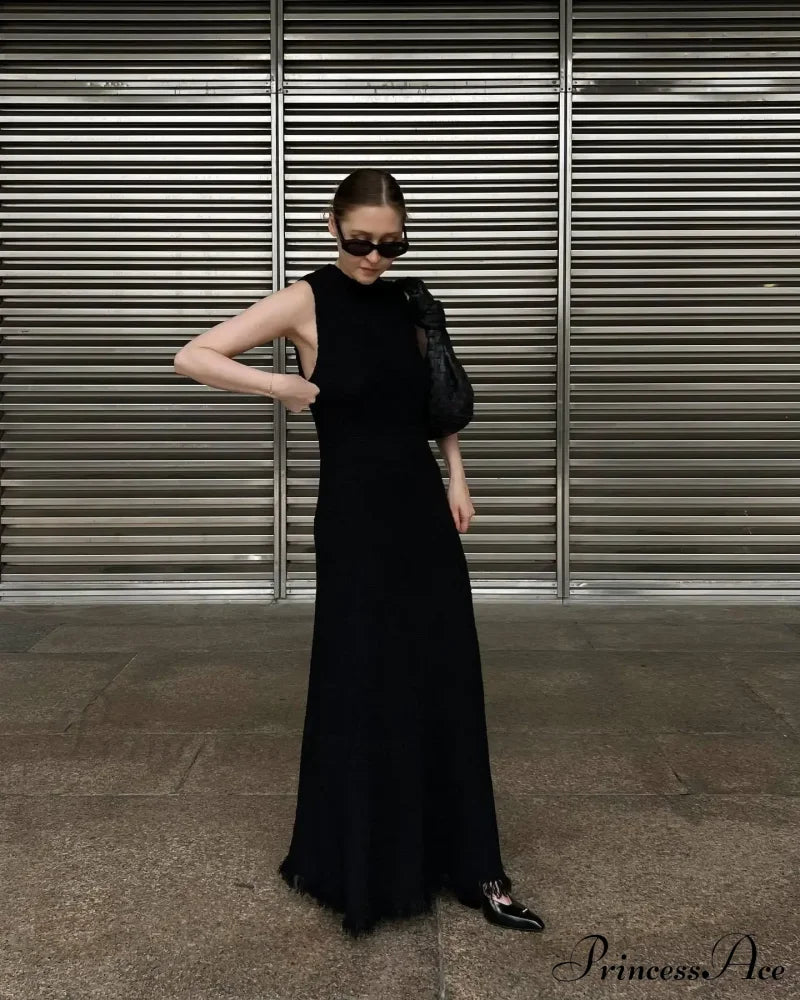 Ruffles Backless Maxi Dress image 7