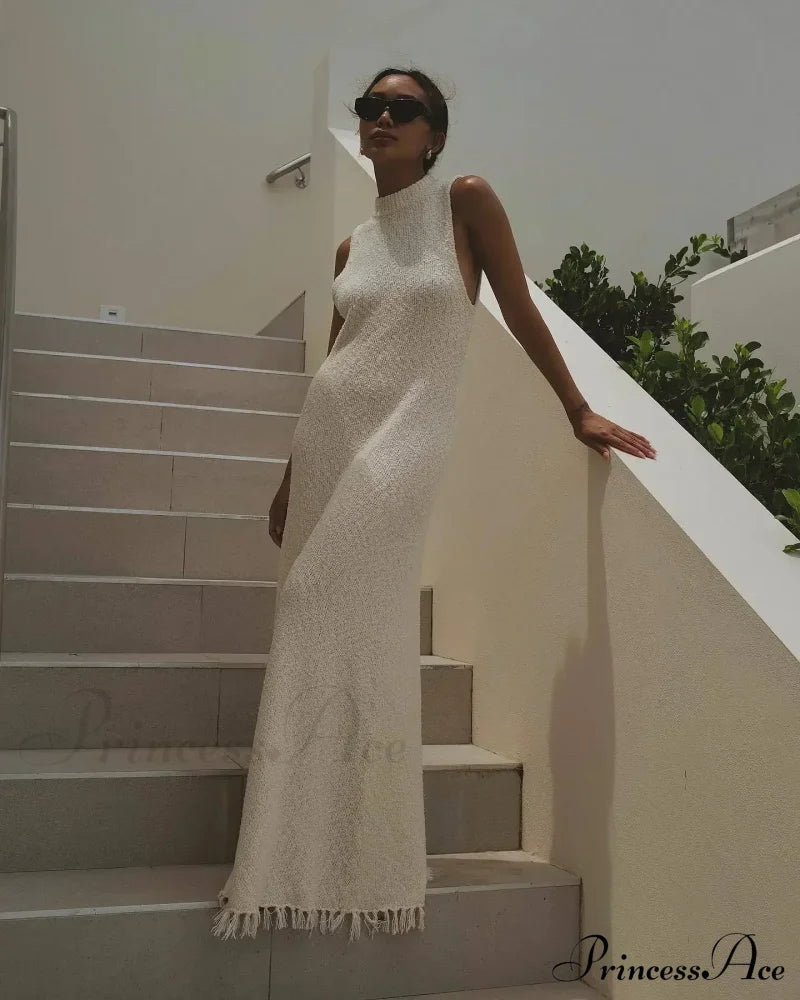 Ruffles Backless Maxi Dress image 8