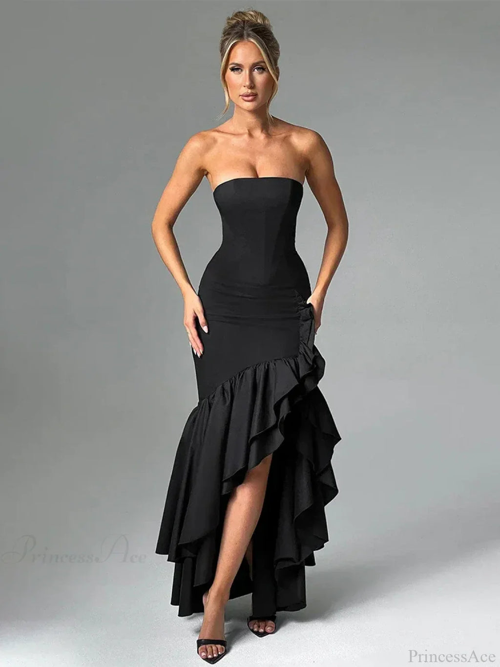 Ruffles High Split Maxi Vacation Dress image 6