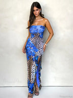 Ruffles Leopard Slim Bodycon Vacation Dress image 4