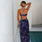 Ruffles Print Midi Vacation Dress image 3