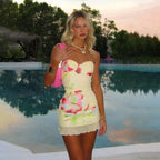 Ruffles Print Slim Bodycon Vacation Dress image 3