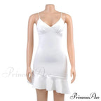 Ruffles Straps Stylish Mini Dress image 6
