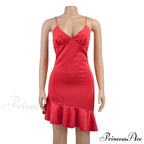 Ruffles Straps Stylish Mini Dress image 8