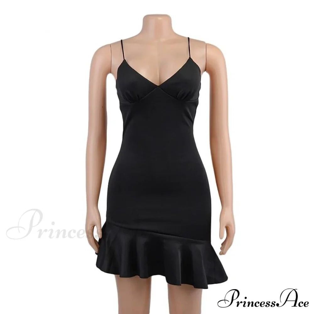 Ruffles Straps Stylish Mini Dress image 7