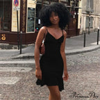 Ruffles Straps Stylish Mini Dress image 4