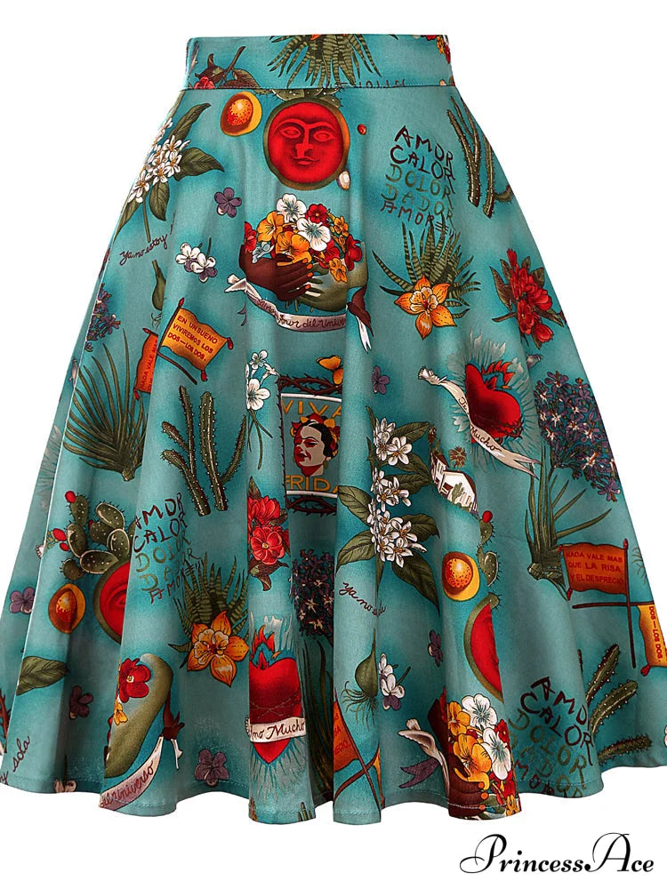 Runway Vintage Rockabilly Midi Skirt image 9