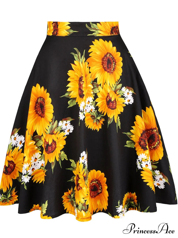 Runway Vintage Rockabilly Midi Skirt image 21