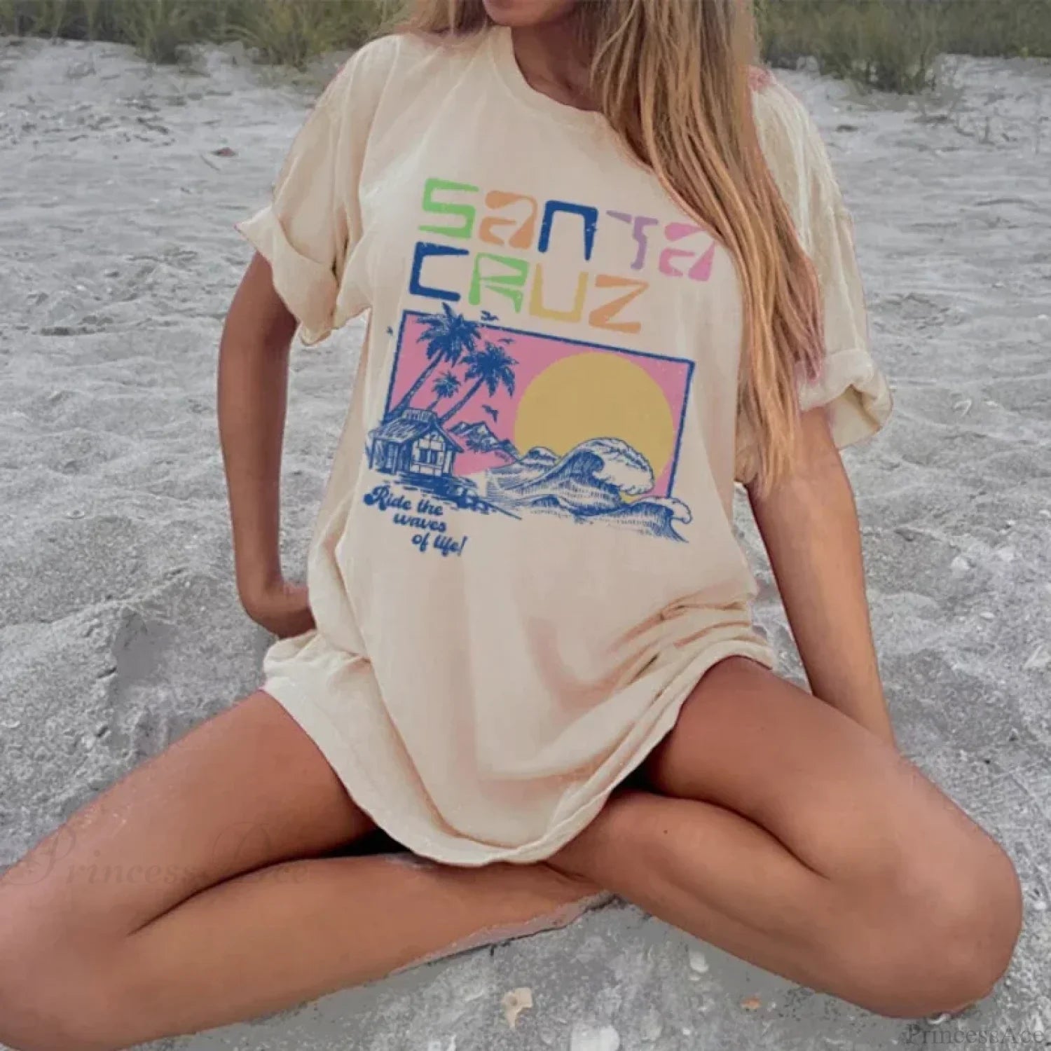 Santa Cruz Ocean Beach Surf T-shirt image 1