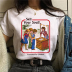 Satan Horror Demon Death Scary Devil Funny T-shirt image 19