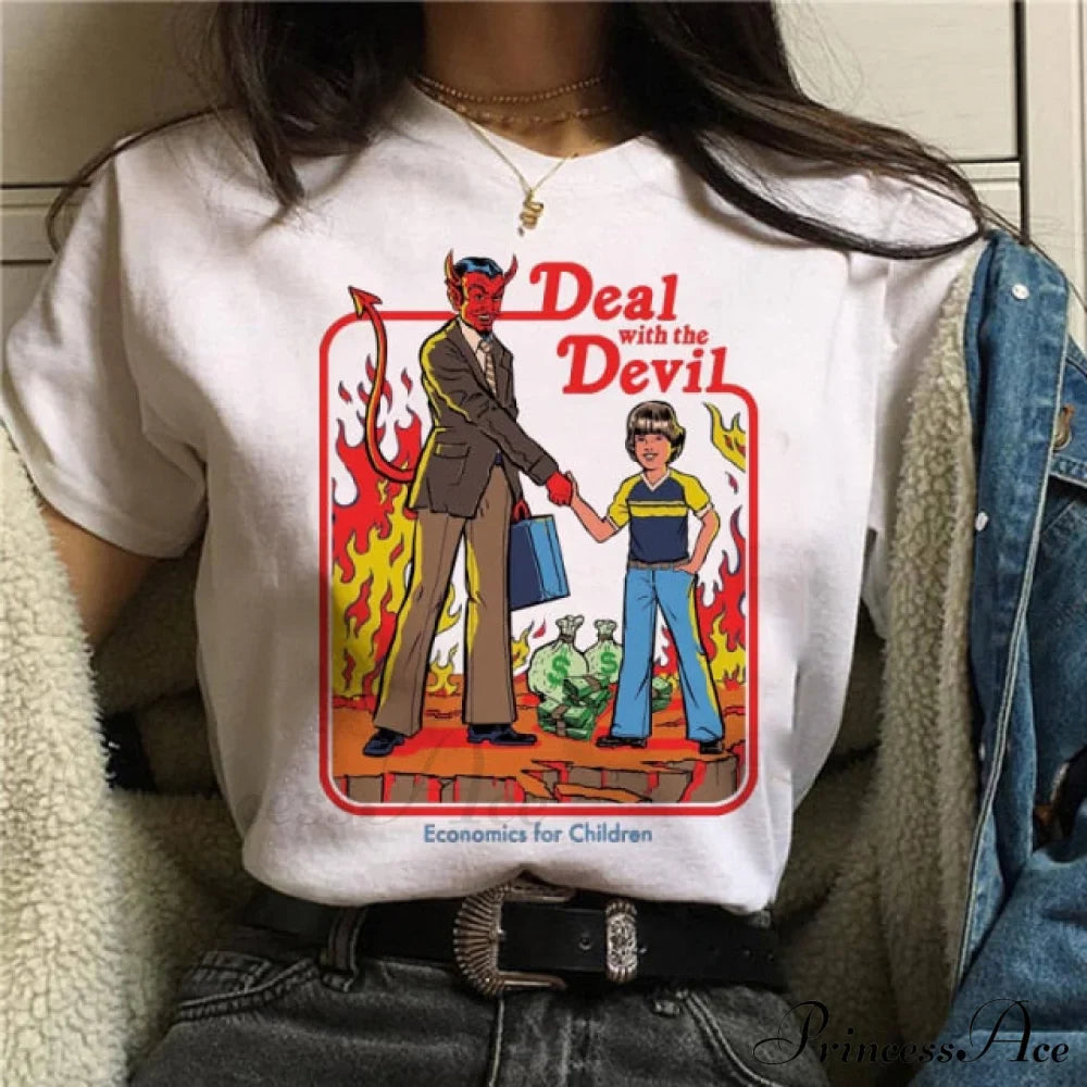 Satan Horror Demon Death Scary Devil Funny T-shirt image 17