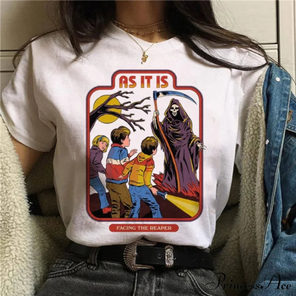 Satan Horror Demon Death Scary Devil Funny T-shirt image 6