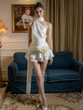 Satin 3D Flower Dress image 1