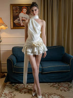 Satin 3D Flower Dress image 1