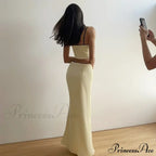 Satin Bow Cami Crop Graceful Top And Maxi Skirt Set image 5