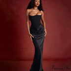 Satin Corset Stylish Maxi Dress image 10