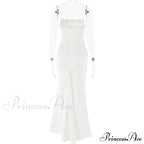 Satin Corset Stylish Maxi Dress image 18