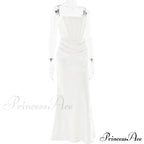 Satin Corset Stylish Maxi Dress image 12