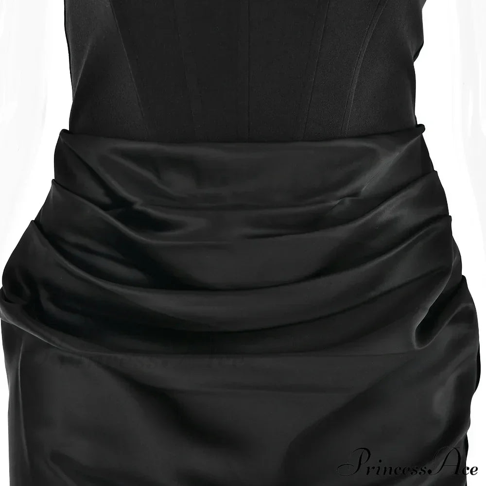 Satin Corset Stylish Maxi Dress image 24