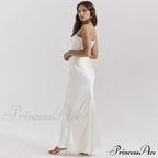 Satin Corset Stylish Maxi Dress image 5