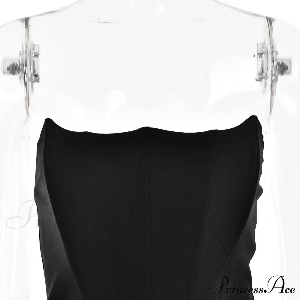 Satin Corset Stylish Maxi Dress image 22