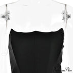 Satin Corset Stylish Maxi Dress image 22