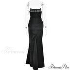 Satin Corset Stylish Maxi Dress image 21
