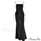 Satin Corset Stylish Maxi Dress image 19