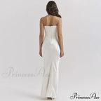 Satin Corset Stylish Maxi Dress image 6