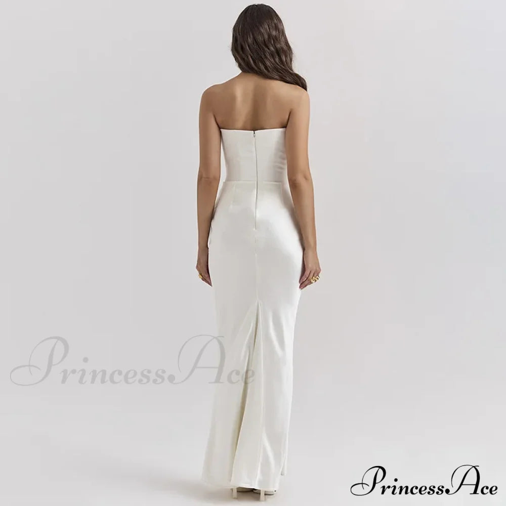 Satin Corset Stylish Maxi Dress image 6