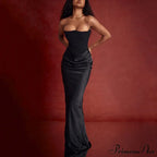 Satin Corset Stylish Maxi Dress image 9