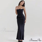 Satin Corset Stylish Maxi Dress image 14