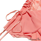 Satin Lace Up Charming Bandage Strapless Mini Dress image 18