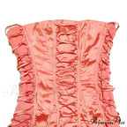 Satin Lace Up Charming Bandage Strapless Mini Dress image 16