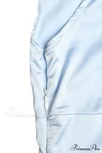 Satin Mini Dress with Lace Patchwork image 12