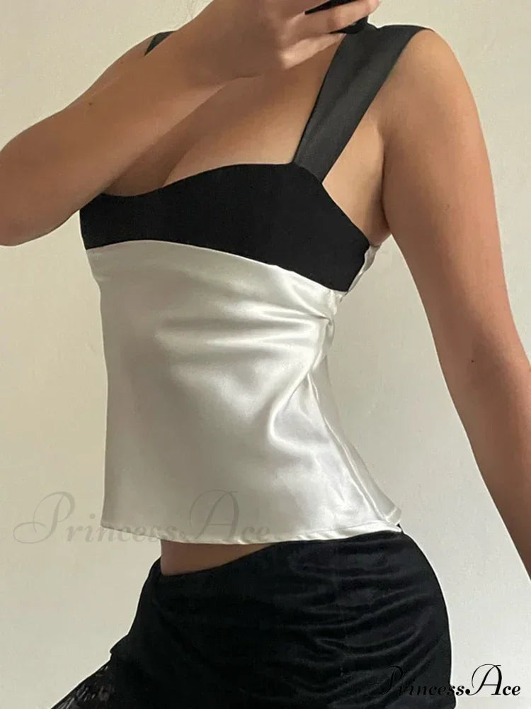 Satin Plunge Crop Top Mini Dress image 5