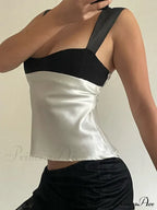 Satin Plunge Crop Top Mini Dress image 5