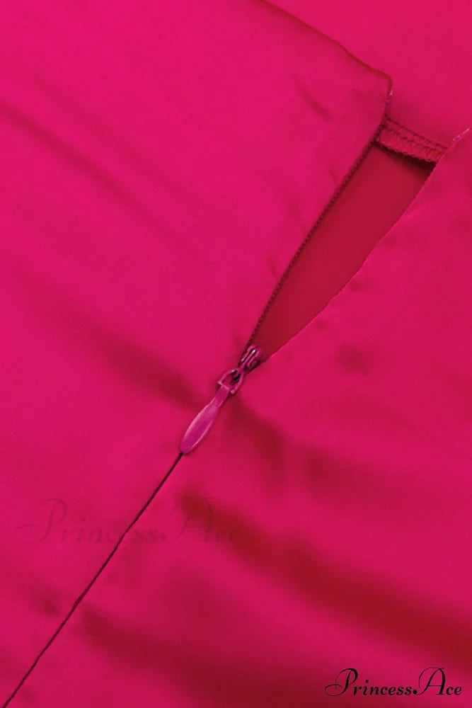 Satin Tie-back Criss-cross Cami Dress with Rose Pattern image 5
